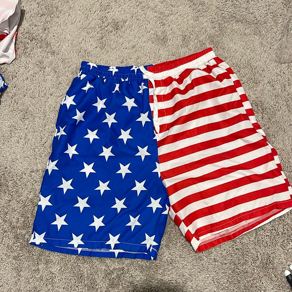American Flag USA Men’s swimsuit size M